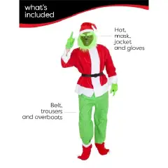 Costume Grinch Adulto Taglia M - abiti adulto