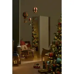 Decorazione Natalizia Noelle Mongolfiera con Pino - addobbi casa