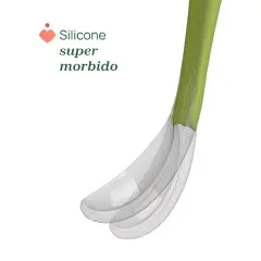 Cucchiaio In Morbido Silicone Con Custodia 6m+ Grigio - piatti e posate