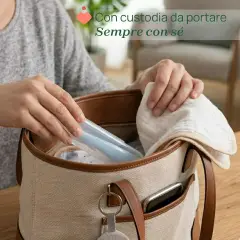 Cucchiaio In Morbido Silicone Con Custodia 6m+ Grigio - piatti e posate
