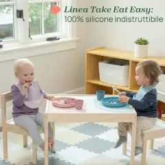 Set Pappa Silicone 6 Mesi+ Rosa - pappa
