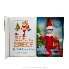 Elf On The Shelf - Una Tradizione Natalizia, Elfa Snodabile + Libro - Giochi di società