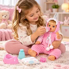 Birby Fantasy Bambola Unicorno Interattivo - collezionabili bambina