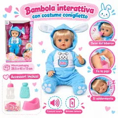 Birby Fantasy Bambola Coniglietto Interattivo - collezionabili bambina
