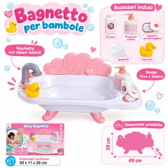 Birby Bambola Bagnetto Con Accessori - collezionabili bambina