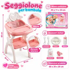 Birby Bambola Sediolone Con Accessori - collezionabili bambina