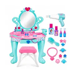 Specchiera Mermedia Con Accessori, Luci E Sgabello Girly Generation - Cucine e gioco simbolico