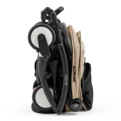 Stokke YOYO5 Passeggino Taupe con Telaio Nero - passeggini compatti