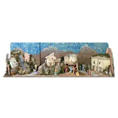 PRESELIBRO Presepe Apribile con Natività 141x37,5x42 cm - presepi