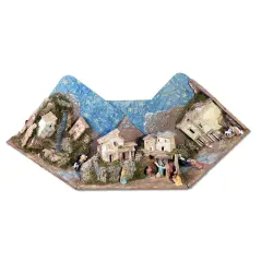 PRESELIBRO Presepe Apribile con Natività 141x37,5x42 cm - presepi