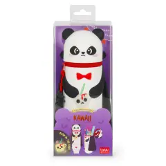Legami - Kawaii Astuccio Scuola 2 in 1 in Morbido Silicone, Panda - legami