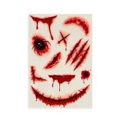 Legami - Creepy Tattoos Tatuaggi Temporanei Cicatrici Viso E Corpo Halloween - legami