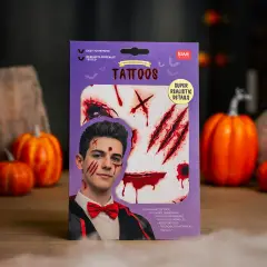 Legami - Creepy Tattoos Tatuaggi Temporanei Cicatrici Viso E Corpo Halloween - legami