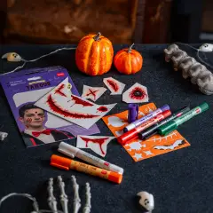 Legami - Creepy Tattoos Tatuaggi Temporanei Cicatrici Viso E Corpo Halloween - legami