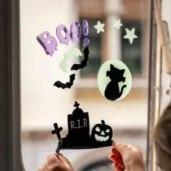 Legami - Window Glow Boo Adesivi Gel Fosforescenti Per Finestre Halloween - legami