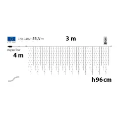 Ice Light Natalizio 360 MiniLED Bianco Caldo Soft Pulse 300x96 cm - luci