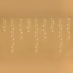 Ice Light Natalizio 384 LED Bianco Caldo Full-Flash 340x80 cm - luci