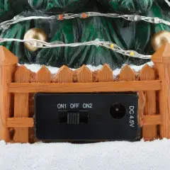 Albero di Natale per Villaggio Natalizio con Luci LED e Musica H30 cm - addobbi casa