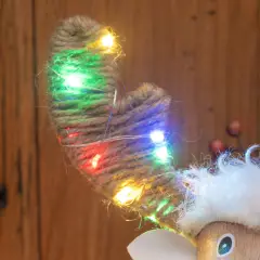 Pecorenna Decorazione Natalizia in Legno con 50 MicroLED Dual Color - addobbi casa