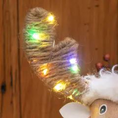 Pecorenna Decorazione Natalizia in Legno con 50 MicroLED Dual Color - addobbi casa