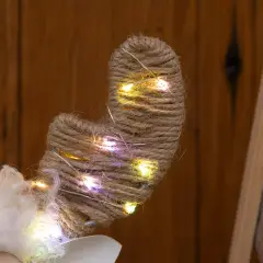 Pecorenna Luminosa Natale H45 cm con 80 MicroLED Bianco Caldo e Multicolor - addobbi casa