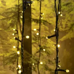 Catena Luminosa Natalizia 100 m con 1000 MaxiLED Bianco Caldo e Flash Bianco Freddo - luci