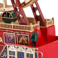 Ruota Panoramica di Babbo Natale con LED Colorati e Musica Natalizia - addobbi casa