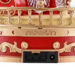 Giostra Natalizia con Soggetti Rotanti LED Colorati e Musica - addobbi casa