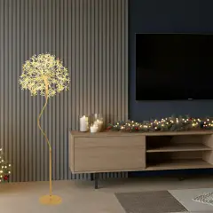 Albero Luminoso a Sfera Bianco RICH 160 cm con 1350 MicroLED - alberi led di design