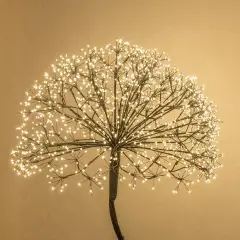 Albero Luminoso a Sfera Nero RICH 160 cm con 1350 MicroLED - alberi led di design