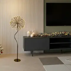 Albero Luminoso a Sfera Nero RICH 160 cm con 1350 MicroLED - alberi led di design