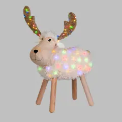 Pecorenna Natalizia Luminosa 65 cm con 110 MicroLED Dual Color - addobbi casa
