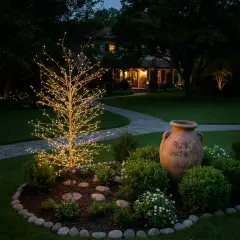 Albero Natalizio TIGLIO Rose Gold 170 cm con 784 MicroLED FlashLED - alberi led di design