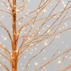 Albero Natalizio TIGLIO Rose Gold 170 cm con 784 MicroLED FlashLED - alberi led di design