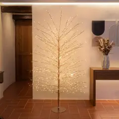 Albero Natalizio TIGLIO Rose Gold 170 cm con 784 MicroLED FlashLED - alberi led di design
