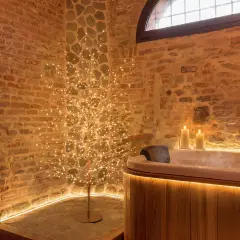 Albero Natalizio TIGLIO Rose Gold 170 cm con 784 MicroLED FlashLED - alberi led di design