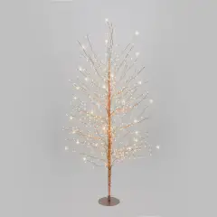 Albero Natalizio TIGLIO Rose Gold 170 cm con 784 MicroLED FlashLED - alberi led di design