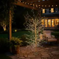 Albero Luminoso TIGLIO Rose Gold 200 cm con 1120 MicroLED FlashLED - alberi led di design