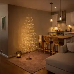 Albero di Natale Conico Rose Gold 180 cm con 1568 MicroLED - alberi led di design