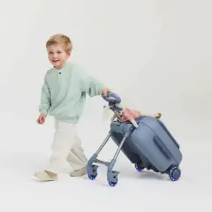 Kinderkraft Cabby Valigia Bambini 2 In 1 Ride-on Da Cabina Grey - valige e borse da viaggio