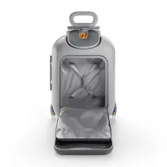 Kinderkraft Cabby Valigia Bambini 2 In 1 Ride-on Da Cabina Grey - valige e borse da viaggio