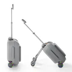 Kinderkraft Cabby Valigia Bambini 2 In 1 Ride-on Da Cabina Grey - valige e borse da viaggio