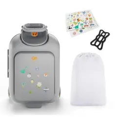 Kinderkraft Cabby Valigia Bambini 2 In 1 Ride-on Da Cabina Grey - valige e borse da viaggio
