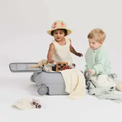 Kinderkraft Cabby Valigia Bambini 2 In 1 Ride-on Da Cabina Rose Gold - valige e borse da viaggio