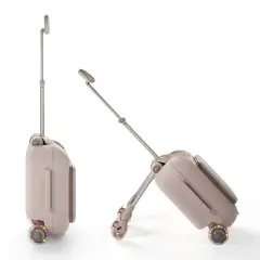 Kinderkraft Cabby Valigia Bambini 2 In 1 Ride-on Da Cabina Rose Gold - valige e borse da viaggio