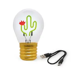 Legami - Bulb Fiction Lampada Da Tavolo A Forma Di Lampadina Cactus - legami