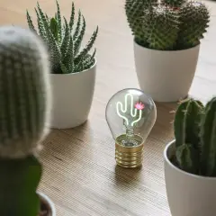 Legami - Bulb Fiction Lampada Da Tavolo A Forma Di Lampadina Cactus - legami