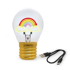 Legami - Bulb Fiction Lampada Da Tavolo A Forma Di Lampadina Arcobaleno - legami