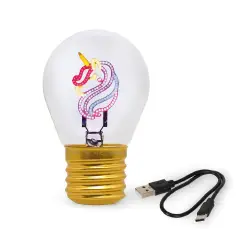 Legami - Bulb Fiction Lampada Da Tavolo A Forma Di Lampadina Unicorno - legami