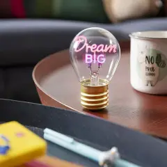 Legami - Bulb Fiction Lampada Da Tavolo A Forma Di Lampadina Dream Big - legami